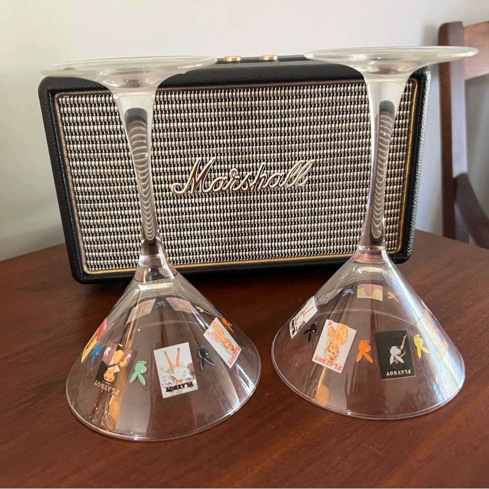 Vintage playboy martini glasses